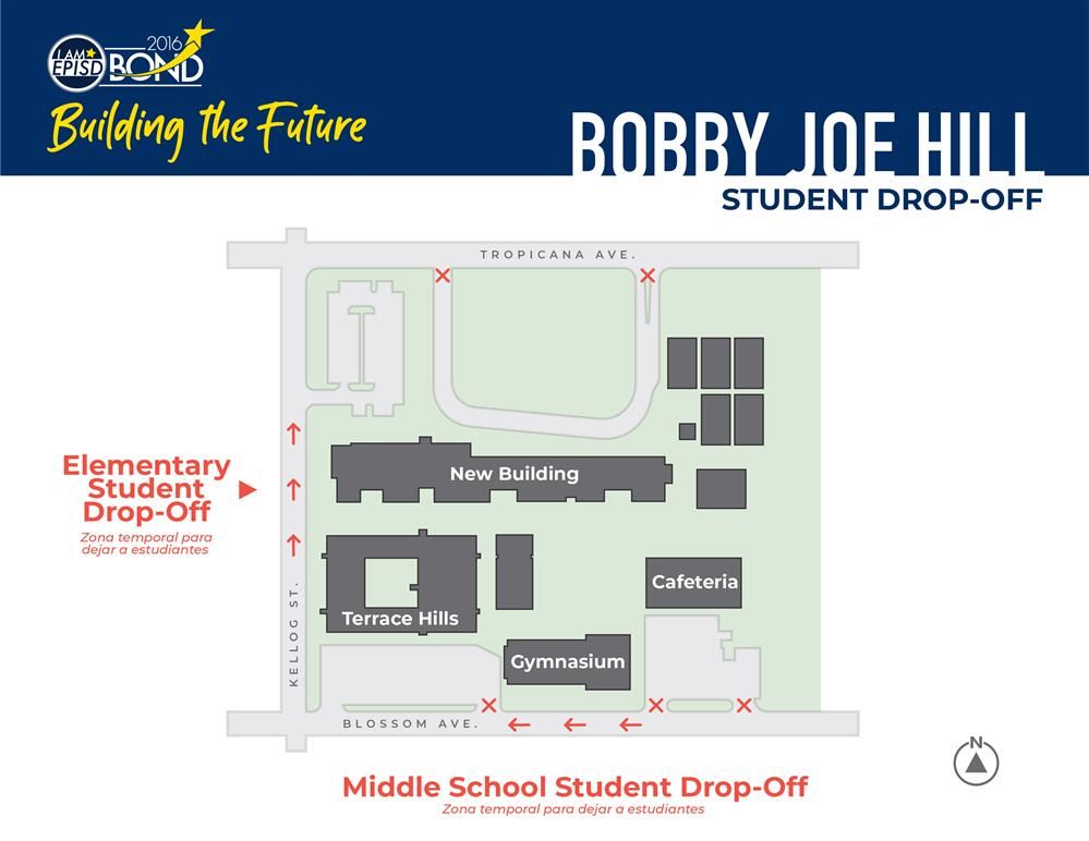 Collins / Terrace Hills Drop-Off Zones Collins / Terrace Hills Drop-Off Zones